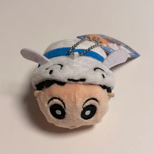 [BUNJANG] Crayon Shin-chan Jjanggu Doll Keychain wearing Shiro (White Dog) / 짱구는못말려 흰둥이 입은 짱구 인형 키링 판매