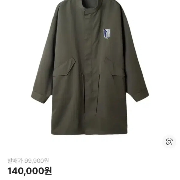 [BUNJANG] SPAO Attack on Titan Fishtail Long Parka / 택포 미개봉/ 스파오 진격의거인 피쉬테일 롱 야상