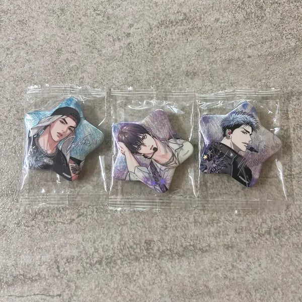 [BUNJANG] Sparkles Badge Bundle Set - Jinx, Chashu, Shinwei / 스파클즈 뱃지 일괄 판매 징크스 주재경 사랑은 환상 차시우 R2R 알투알 신위