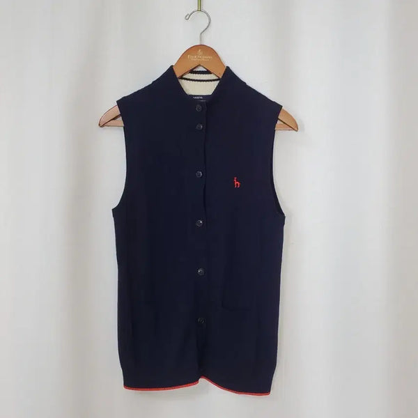 [BUNJANG] Hazzys Cable Knit Cardigan Navy 55 / 헤지스 케이블니트 가디건 55