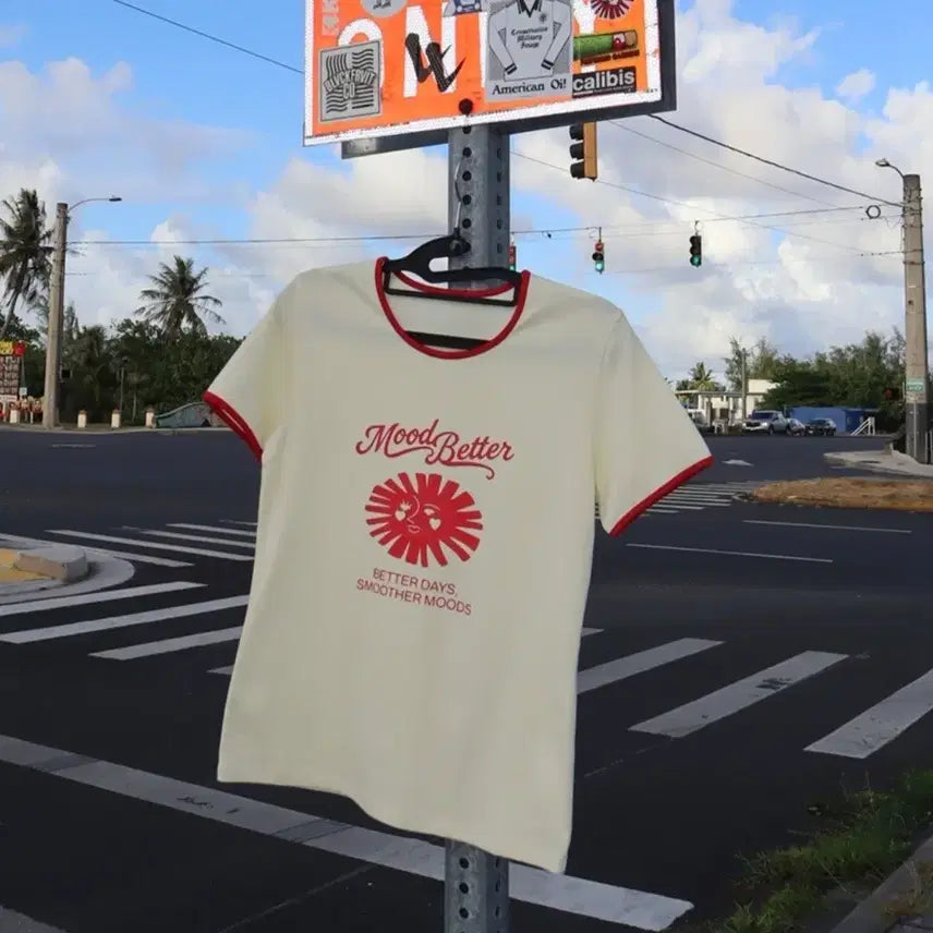 [BUNJANG] Mood Better Ringer T-Shirt / 무드베러(Mood Better) 링거 티셔츠