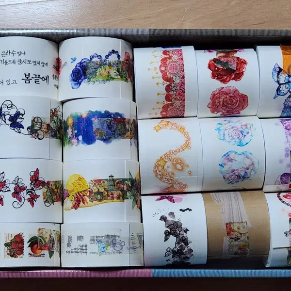 [BUNJANG] Assorted Sticker Decals and Tape - Collection Purge / 가격다운) 인물집처분 다꾸처분 디테컷 박테컷 일괄처분
