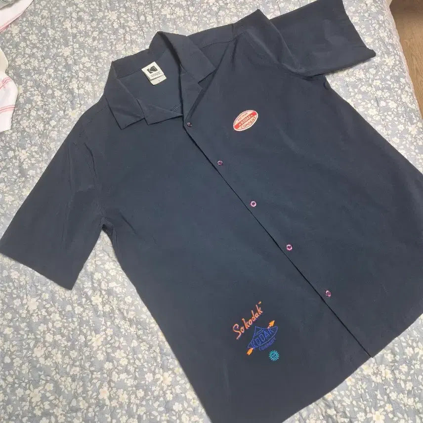 [BUNJANG] Kodak Viewfinder Shirt Navy L / 코닥 뷰파인더 셔츠 네이비 L