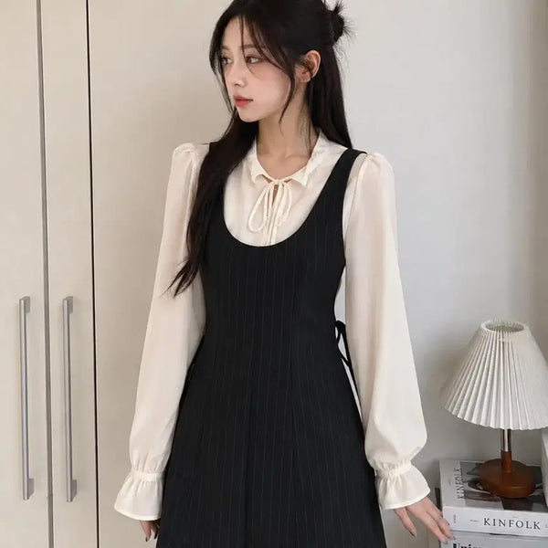 [BUNJANG] Meltville Stripe Bustier Dress / 브랜드멜빌 스트라이프 뷔스티에 원피스