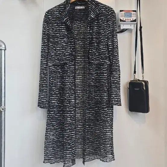 [BUNJANG] PARK JAE WON Zigzag Pleats Long Jacket/Cardigan / 디자이너 브랜드] 박재원(PARK JAE WON) 지그재그 플리츠 롱 자켓 / 가디건55~66~77