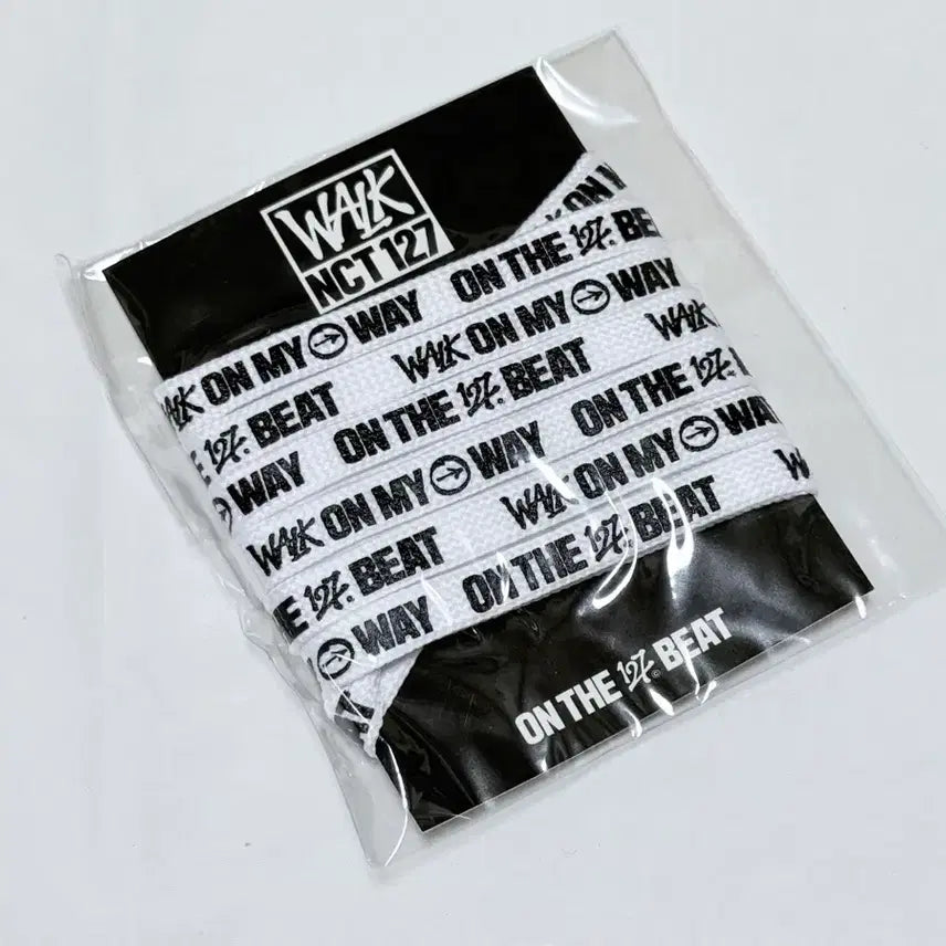 [BUNJANG] NCT 127 'Walk' Pop-Up MD Shoelace White / 엔시티127 walk 삐그덕 팝업 엠디 신발끈 화이트 1개