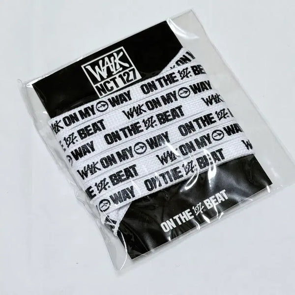 [BUNJANG] NCT 127 'Walk' Pop-Up MD Shoelace White / 엔시티127 walk 삐그덕 팝업 엠디 신발끈 화이트 1개