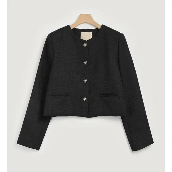 [BUNJANG] Moren Black Tweed Jacket / 모어렌블랙트위드자켓/렌느가내스라베니토렌느리썸데이
