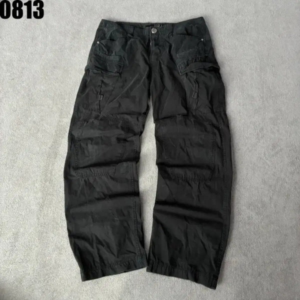 [BUNJANG] MLB Cargo Pants Black XL / MLB 카고 바지 블랙 XL
