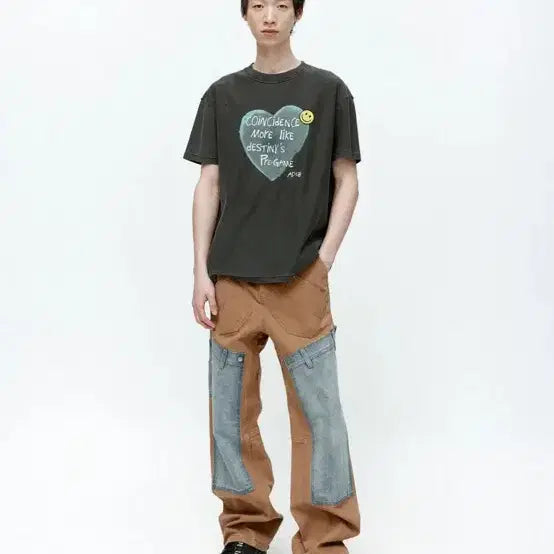 [BUNJANG] Andersson Bell Carpenter Jeans Brown Denim Patch / [28]앤더슨벨 카펜더 진