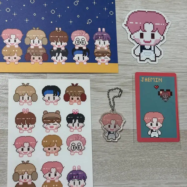 [BUNJANG] NCT Dream Jaemin We Go Up Danim Dot Keyring / 엔시티드림 나재민 위고업 다님 도트 키링 비공굿