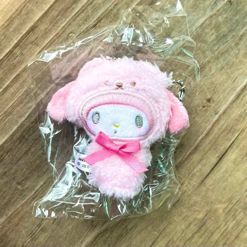 [BUNJANG] Sanrio My Melody Keyring Doll Pink / 산리오 마이멜로디 키링 인형 핑크