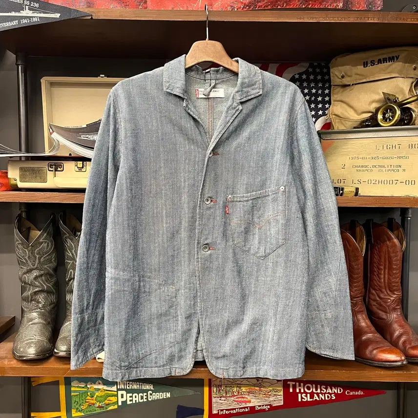 [BUNJANG] Levi's Engineered Jeans 00s 3-Button Denim Tailored Jacket / 00s 리바이스 엔지니어드 진스 3버튼 데님 테일러드 자켓 N2311