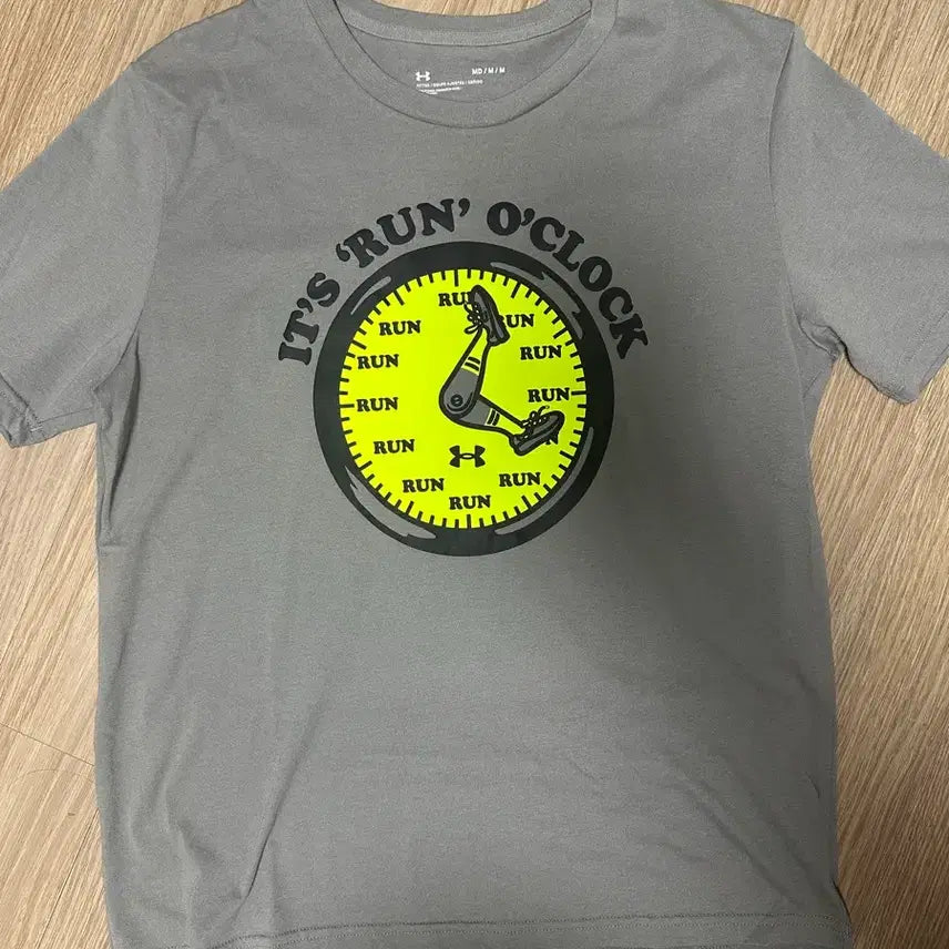 [BUNJANG] Under Armour Women's Graphic Running T-Shirt - Grey, Size M / 언더아머여성런닝티셔츠M