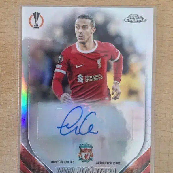 [BUNJANG] 2024 Topps Chrome Thiago Alcântara Autograph Card / 탑스크롬 티아고 알칸타라 오토