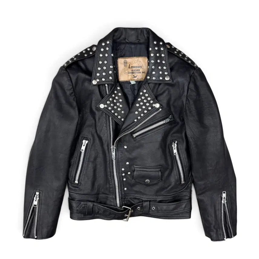 [BUNJANG] London Leather Connection Leather Biker Jacket / London Leather Connection 레더 바이커 자켓