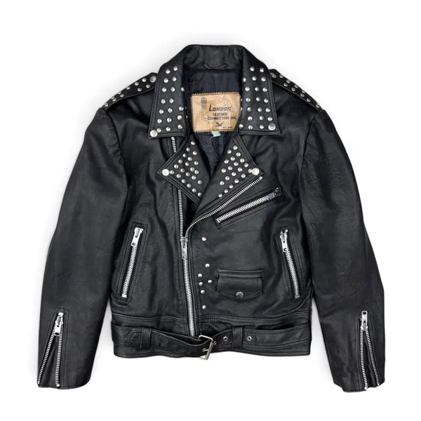 [BUNJANG] London Leather Connection Leather Biker Jacket / London Leather Connection 레더 바이커 자켓