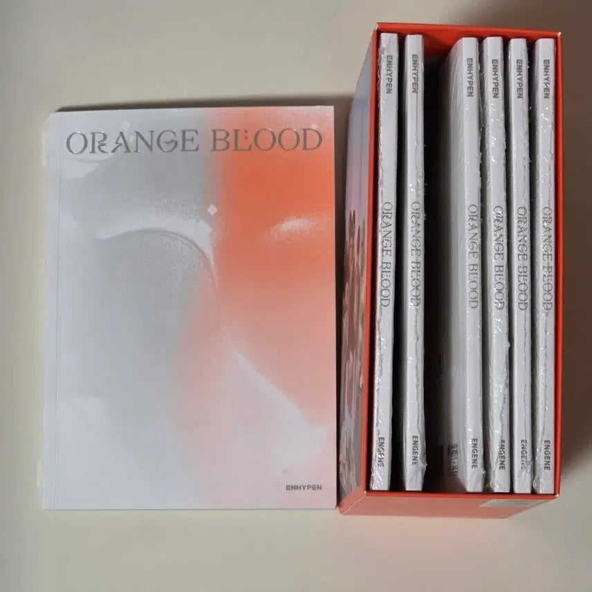 [BUNJANG] ENHYPEN ORANGE BLOOD Album Engine Ver. Set (Includes Sealed) / 엔하이픈 ENHYPEN ORANGE BLOOD 앨범 엔진반 미개봉 포함세트