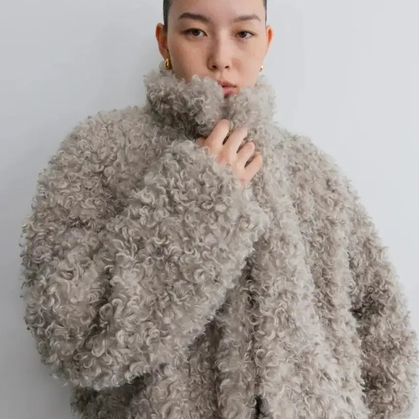 [BUNJANG] The Aperture Fur Jacket (Ash) / 디애퍼처 퍼자켓 (ash)