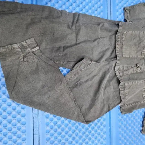 [BUNJANG] Cotton Men's Korean Traditional Uniform Set Khaki / 면 남자계량복 카키색 한벌