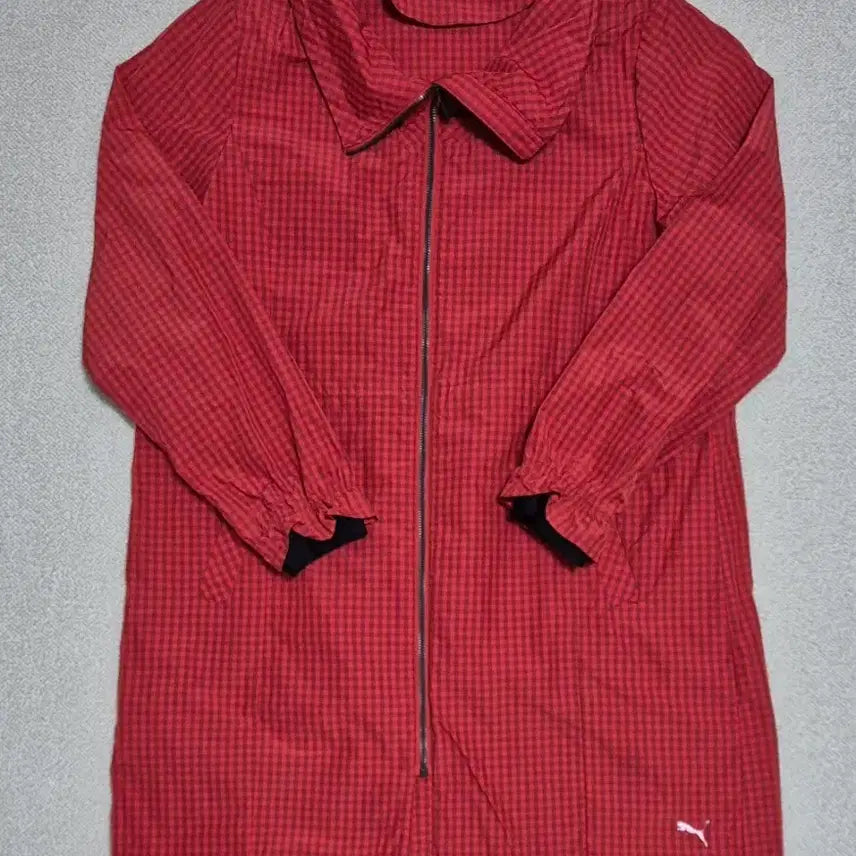 [BUNJANG] Puma Check Windbreaker Coat / PUMA 푸마 체크 바람막이 코트