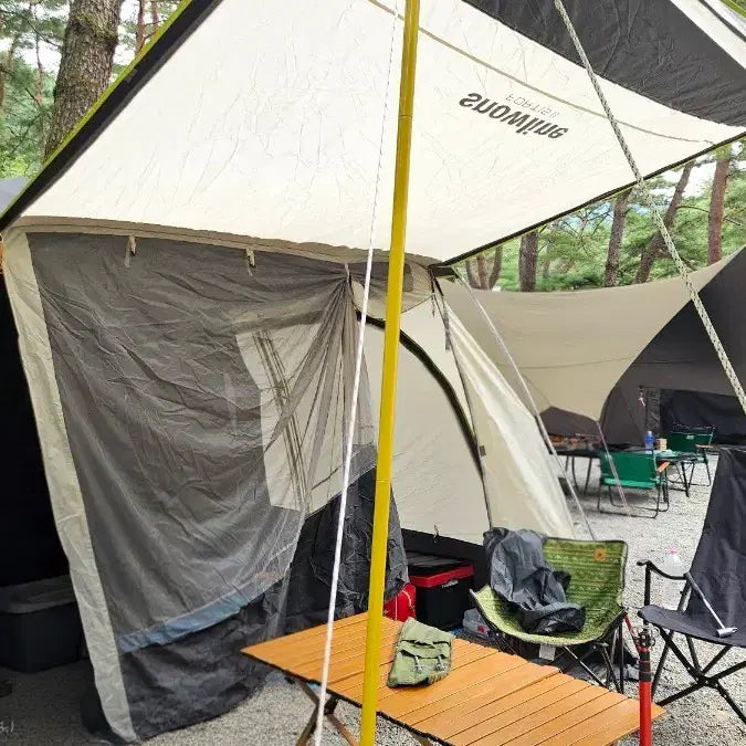 [BUNJANG] Snowline Living Room Tent with Custom Urethane Mat / [초특급 구성] 스노우라인 거실형 텐트 + 맞춤 우레탄 매트 판매 (현장인수/택배 가능)