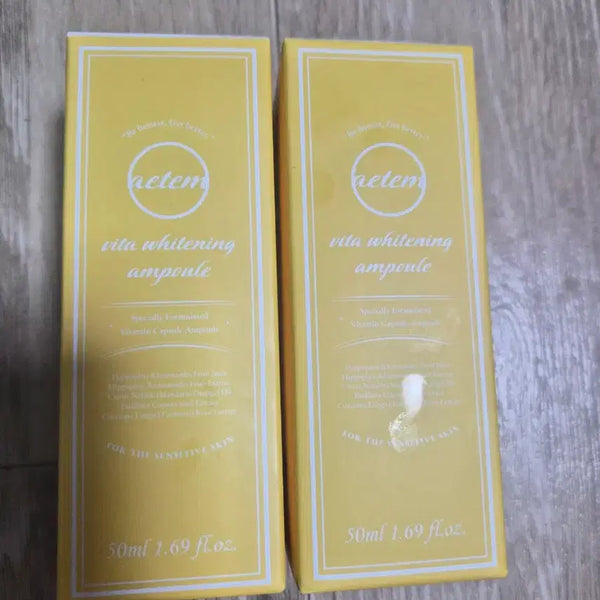 [BUNJANG] Etem Vitamin C Whitening Ampoule 50ml (2-Pack) / 에템 비타민C 미백앰플 50ml 2개