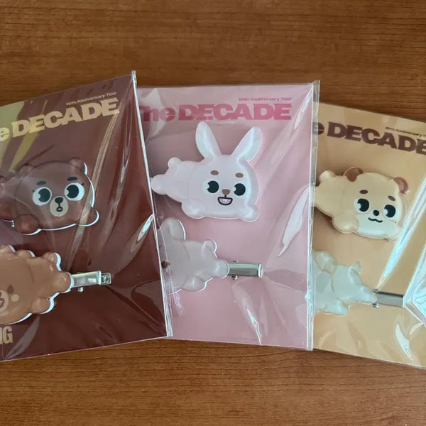 [BUNJANG] Day6 Denimals Hair Clip Bundle Set / (미개봉/일괄) 데이식스 데니멀즈 헤어 클립 헤어핀 방필돈