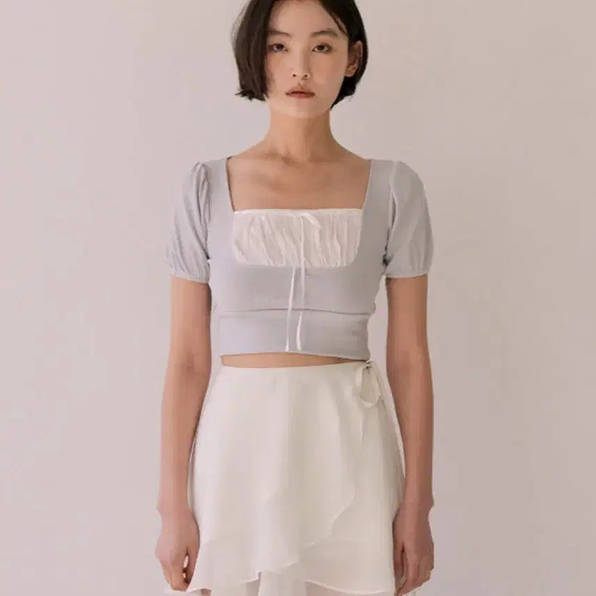 [BUNJANG] Not Your Roses Daisy Top Grey / 새상품, 택O) 낫유어로즈 데이지탑 daisy top 그레이