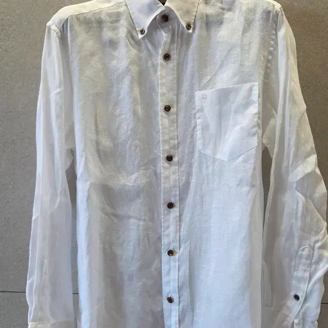 [BUNJANG] Daks 100% Linen White Shirt / 닥스 린넨100