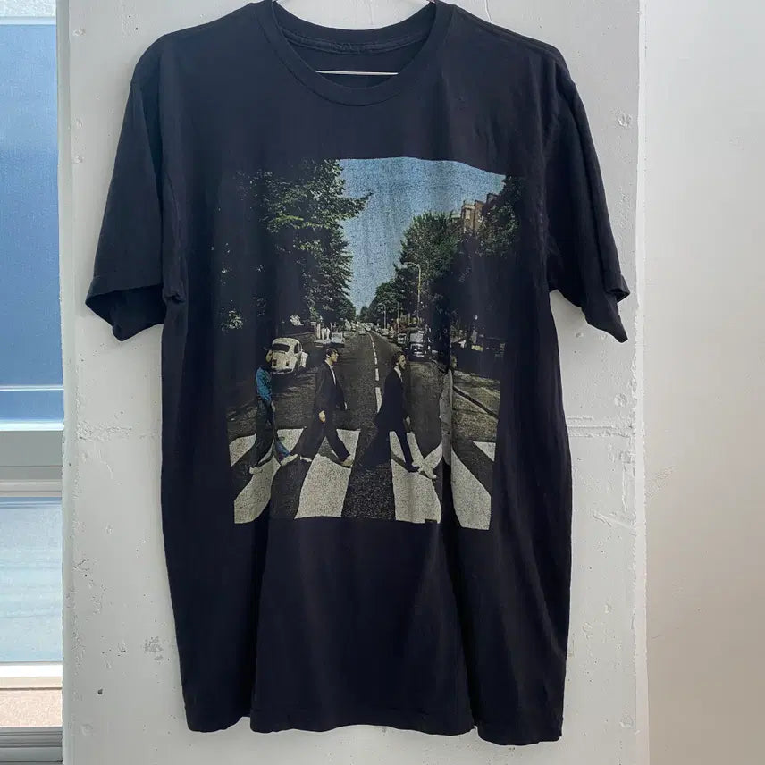 [BUNJANG] Beatles Abbey Road Band T-Shirt / (M) 비틀즈 애비로드 밴드 반팔 티셔츠