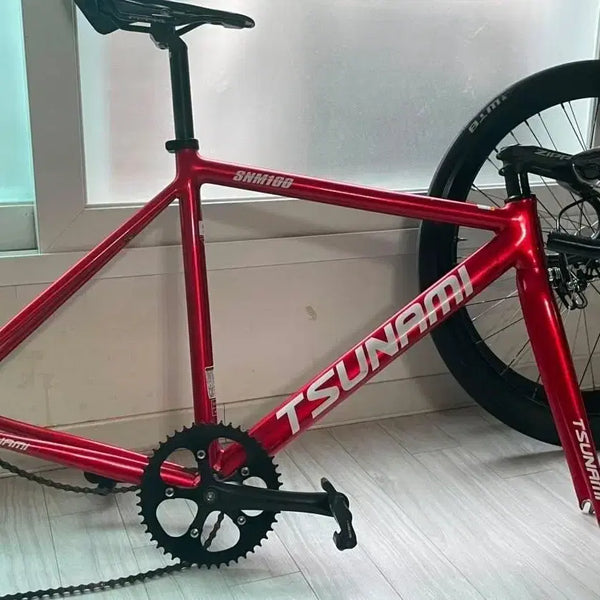 [BUNJANG] Tsunami Red Wine Bike Frame Set / 쓰나미 레드와인 반차 판/교 급처 가격어그로 x
