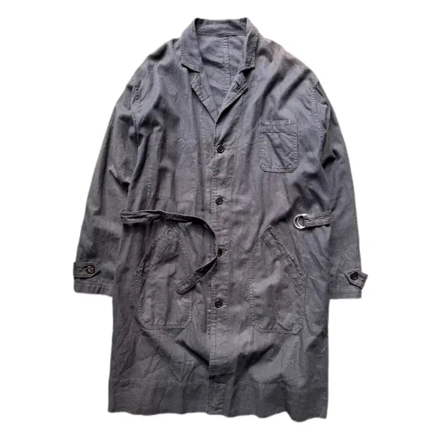 [BUNJANG] Belafonte Linen Cotton Herringbone Coat XL / 벨라폰테 린넨 코튼 해링본 코트 XL