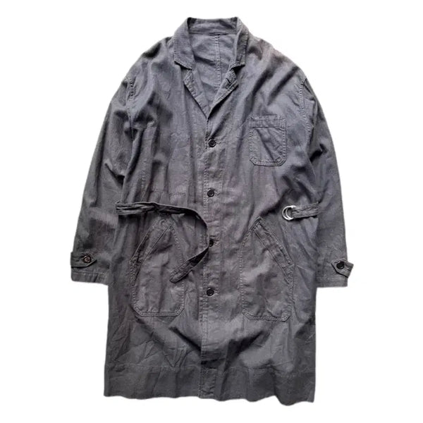 [BUNJANG] Belafonte Linen Cotton Herringbone Coat XL / 벨라폰테 린넨 코튼 해링본 코트 XL