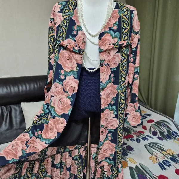 [BUNJANG] High-Quality Colorblock Loose Fit Robe Jacket / [특가] 고퀄라인 로브자켓