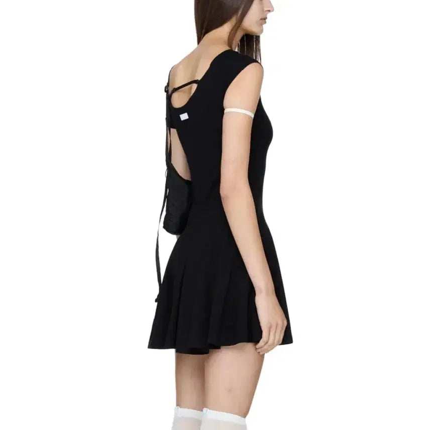 [BUNJANG] OHOS i:e Fluid Capsleeve Dress Black / [오호스] i:e Fluid Capsleeve Dress 03 / Black