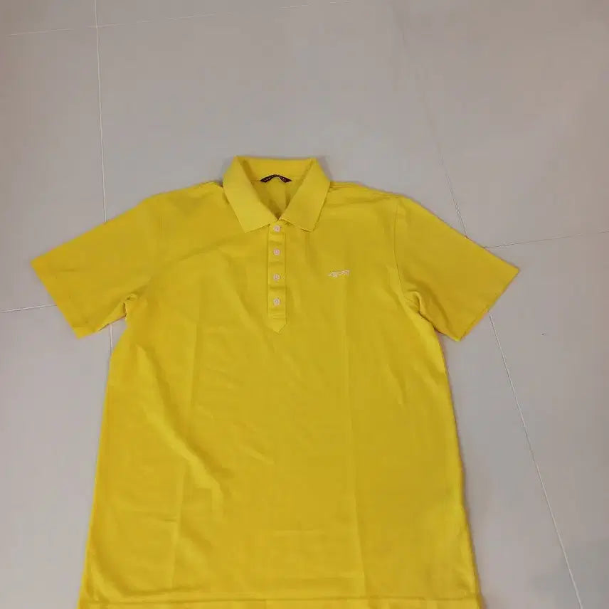 [BUNJANG] Louis Castel Men's Short Sleeve Golf Shirt Yellow Size 100 / 루이까스텔 남성 반팔