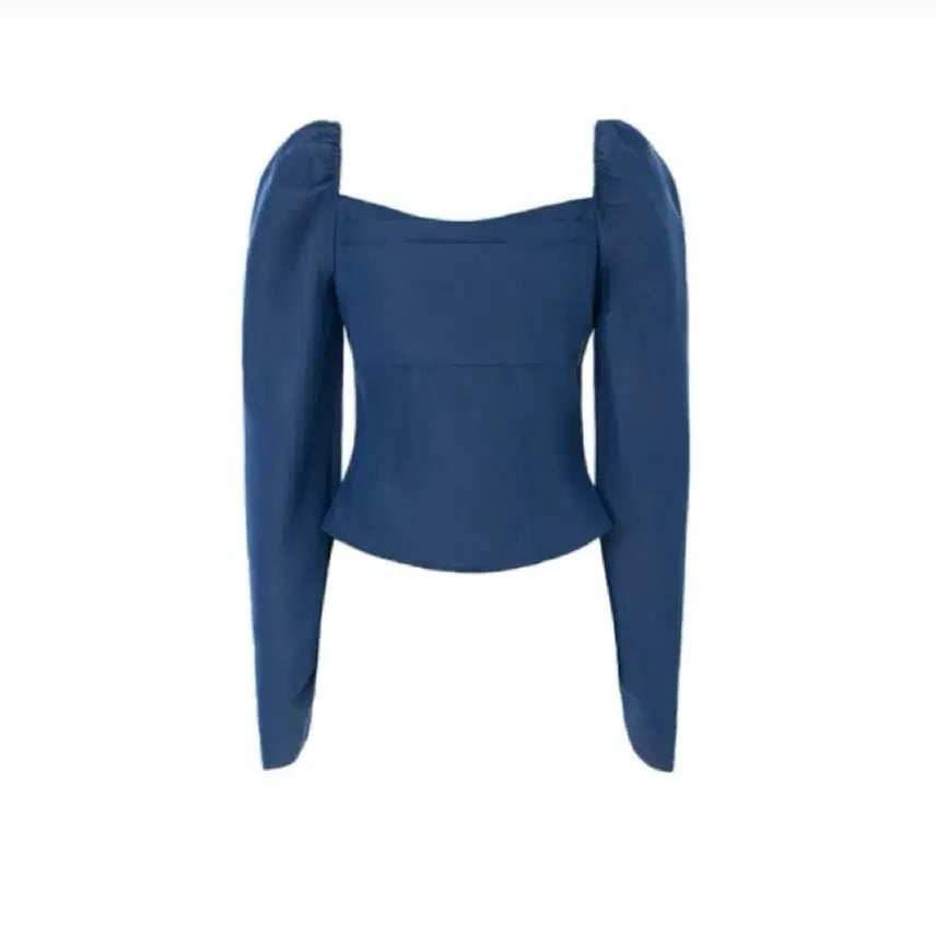[BUNJANG] JENNIO Denim Wrap Blouse / (새상품) 제니오 데님 랩 블라우스