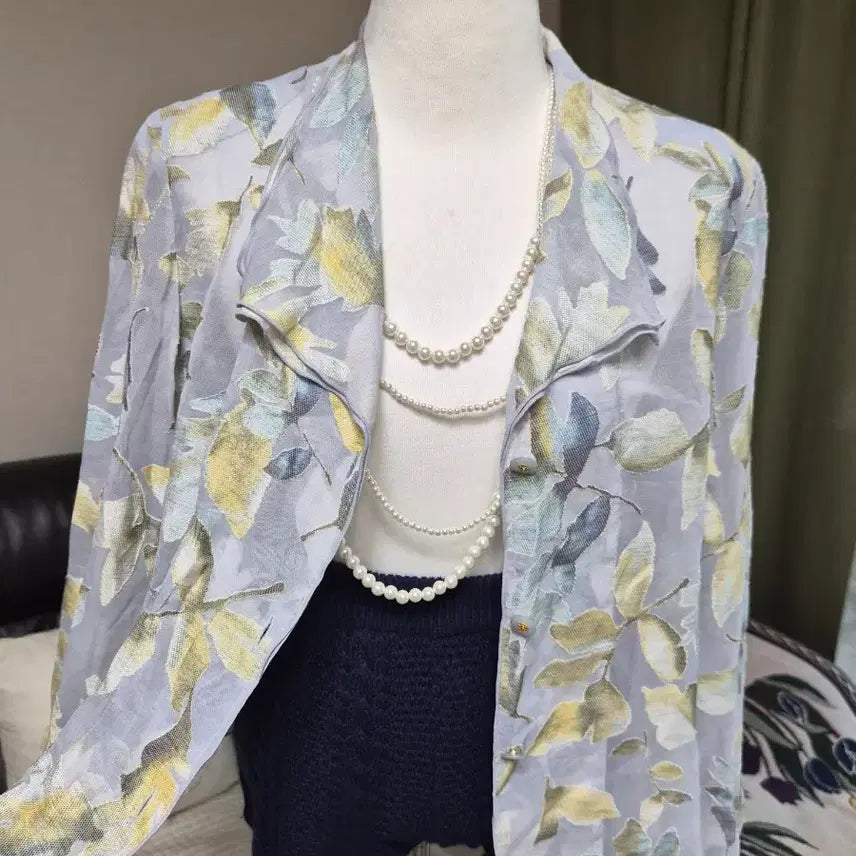 [BUNJANG] Stylish Flower Jacquard Jacket / 세련 플라워 자가드자켓