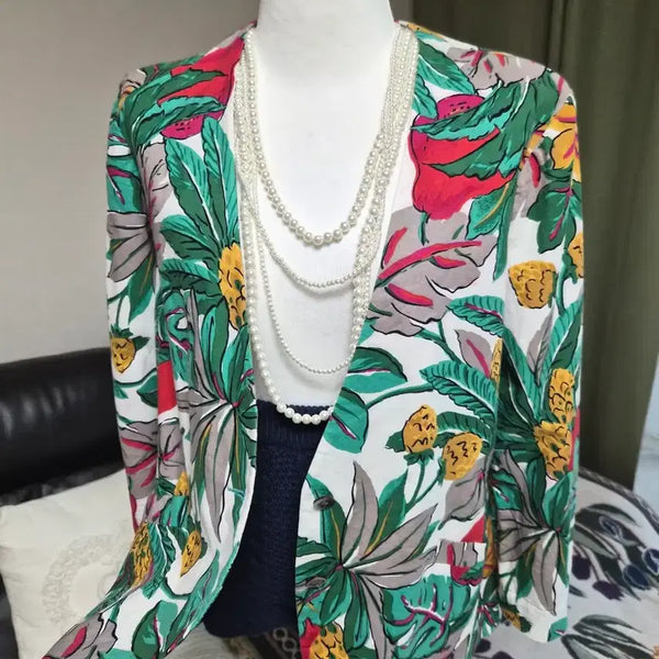 [BUNJANG] Unique Floral Loose Fit Jacket / 유니크 색감예술 루즈핏 자켓
