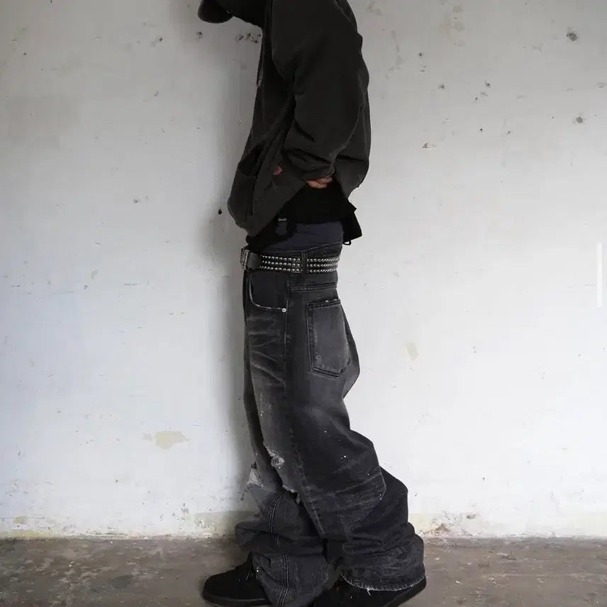 [BUNJANG] Archive Pafrimewhat Vintage Washed Denim Pants Size 2 / 파아카이브 파프롬왓 빈티지 데님 2사이즈