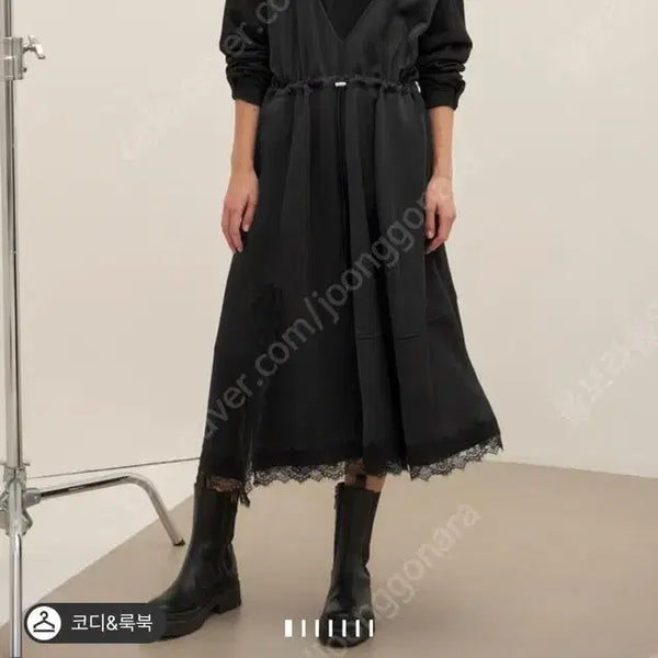 [BUNJANG] System Texture Block One-Piece Dress / 시스템 텍스처 블록 원피스 한섬