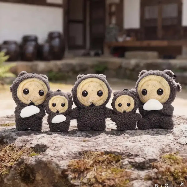 [BUNJANG] Doll Charm Bundle Set / 꺼먹살이 인형키링 13cm 떡 냠냠 일괄
