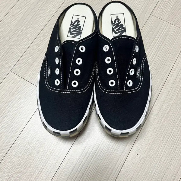 [BUNJANG] Vans Authentic Black Mule Sneakers / 반스 어센틱 블랙 뮬 스니커즈 240