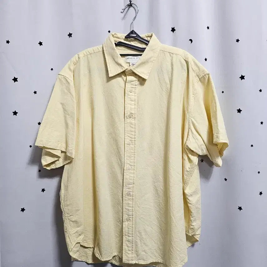 [BUNJANG] La Fume Box Fit Shirt Yellow S / 라퍼지  박스핏 셔츠 옐로우 s