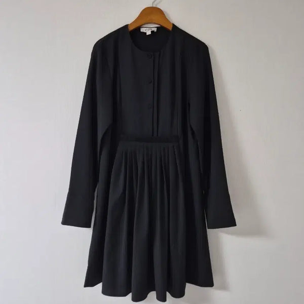 [BUNJANG] COS Black Pleated Dress / [COS]블랙 플리츠 원피스