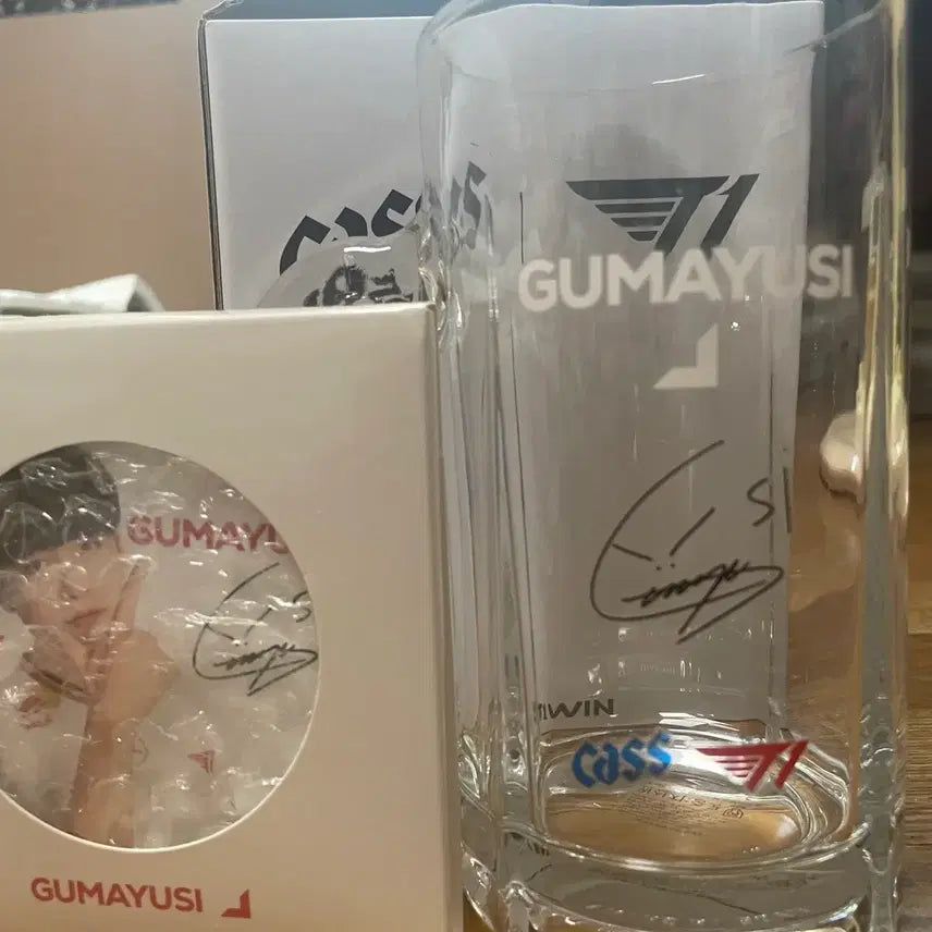 [BUNJANG] Gumayusi Cas Cup & Diatomaceous Earth Coaster Set / 구마유시 GUMAYUSI 카스컵 코스터 세트