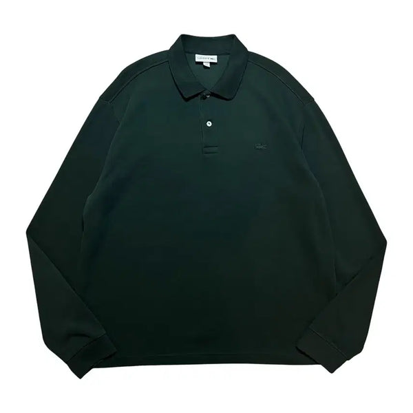[BUNJANG] Lacoste Collar Sweatshirt / 라코스테 카라 스웻셔츠