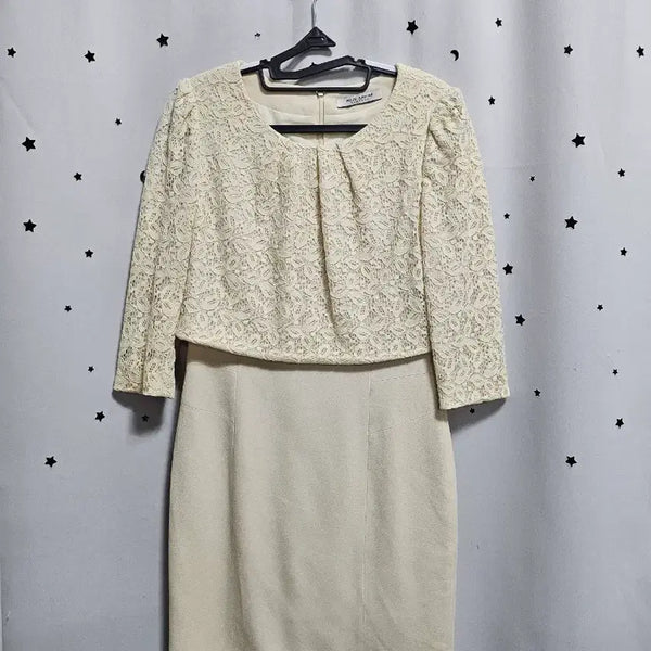 [BUNJANG] MOJO.S.PHINE Cream Lace Two-Piece Suit / 모조에스핀 크림색 레이스 투피스 정장