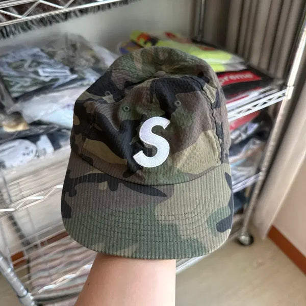 [BUNJANG] Supreme Camo Logo Snapback Hat / 슈프림카모캡